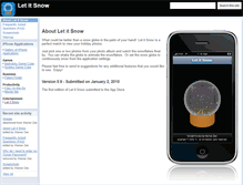 Tablet Screenshot of letitsnow.zoynk.com